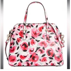 Kate Spade Cedar Street Maise Rose Print Satchel - NWOT
